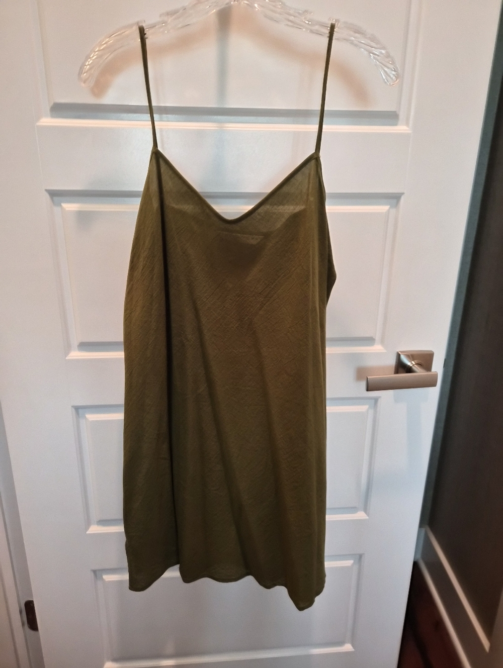 Trina Turk Olive Green Midi Dress with Pink Embroidery - Picture 3 of 6